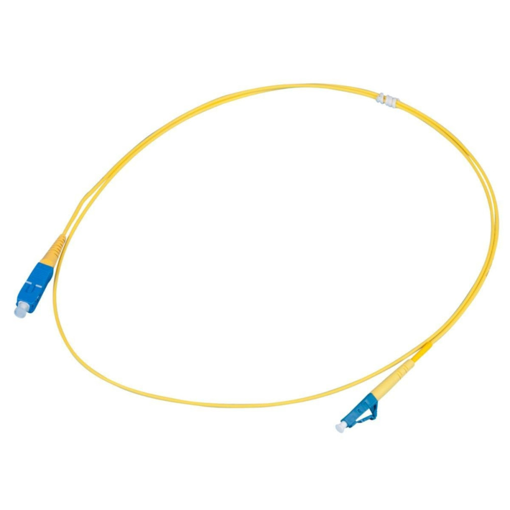 Optinis laidas SC/UPC&ndash;LC/UPC SM simplex (G657A, 3 mm, LSZH, 1 m) OPJUNGSCUPCLCUPC1M