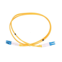 Optinis laidas LC/UPC&ndash;LC/UPC SM duplex (G652D, 3 mm, 0.5 m) OPTJUNGLCUPCLCUPCSMD05M