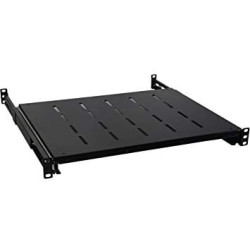 Stacionari lentyna 19'' 1U (800 mm gylio spintai, juoda, iki 60 kg) KS1U80060KGBL