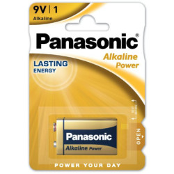 Baterija Panasonic Alkaline 6LR61/6LF22/9V Krona (1 vnt.) BATERIJA6LR61/9V