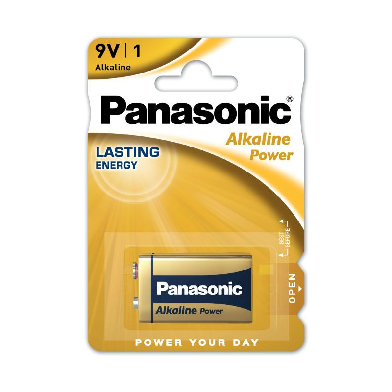 Baterija Panasonic Alkaline 6LR61/6LF22/9V Krona (1 vnt.) BATERIJA6LR61/9V