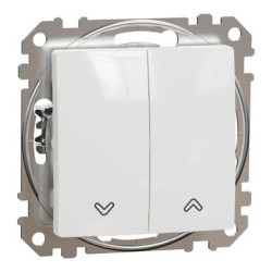 2 klavi&scaron;ų žaliuzių mygtukas Schneider Electric Sedna Design SDD111114 (10A, 250V, baltas) SDD111114