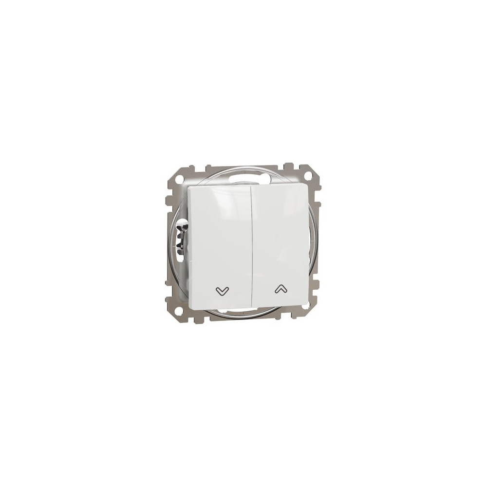2 klavi&scaron;ų žaliuzių mygtukas Schneider Electric Sedna Design SDD111114 (10A, 250V, baltas) SDD111114