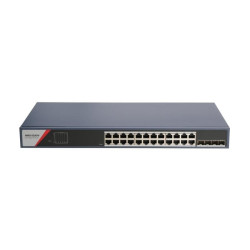 26 prievadų, 24 PoE prievadų komutatorius Hikvision DS-3E1528-SI-24T4F SWITCH1528SI24P2T