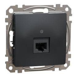 Kompiuterinis lizdas 1xRJ45 UTP Cat6 Schneider Electric Sedna Design SDD114461 (antracitas) SDD114461