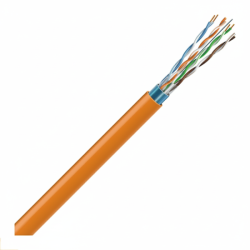 LAN tinklo kabelis ECG FTP 6 (vidaus, ekranuotas, PVC/LSZH, 500m, 23AWG/0,56mm, B2ca(s1,d1,a1)) KRFTP6PB2CAECG500