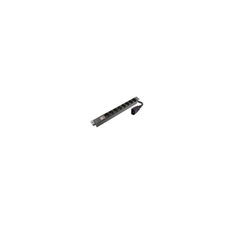 Maitinimo panelė 19'' 8X220V su C14 lizdu ESPAL220V8C14