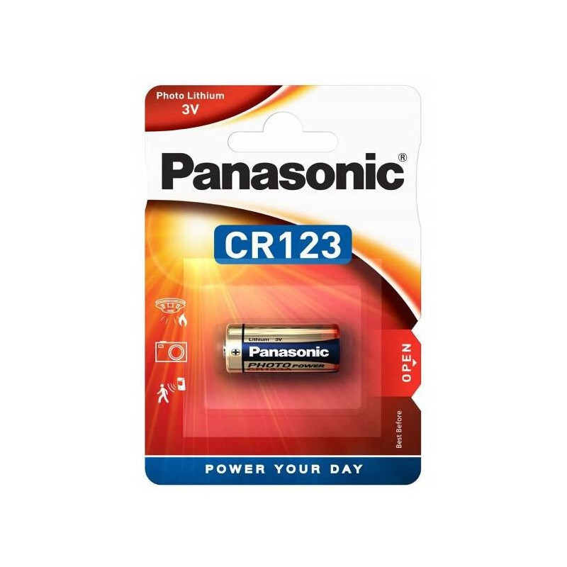 Baterija Panasonic Lithium CR123 (1 vnt.) BATERIJACR123