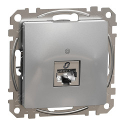 Kompiuterinis lizdas 1&times;RJ45 Schneider Electric Sedna Design SDD113461S (Cat6, STP, aliuminis) ESDD113461S