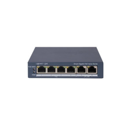 Hikvision 6 prievadų komutatorius DS-3E1506P-EI/M (valdomas) SWITCHDS3E1506PEIM