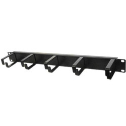 19'' kabelių tvarkymo panelė 1U su plastikiniais žiedais (be kiaurymių) PAN191UKABCMB03
