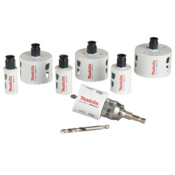 Gręžimo karūnų rinkinys Makita E-12295 (7vnt, 25&ndash;76mm) ME12295
