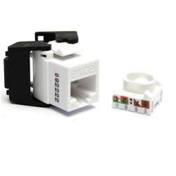 RJ45 lizdas Excel 100-215-WT-24 (Cat.6, UTP, keystone, 24vnt) KJEXCEL100215WT24