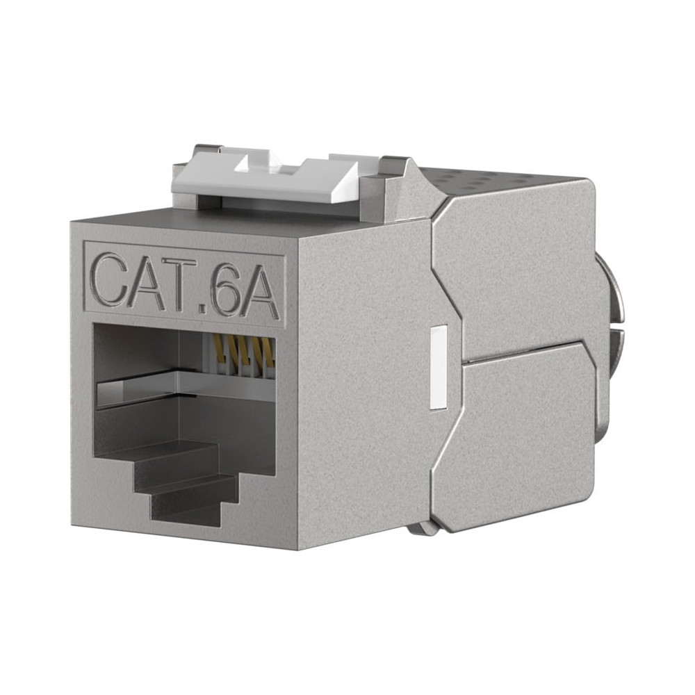 RJ45 lizdas EFB E-200100 (Cat.6A, STP, keystone, 10GE) ELRJ45EFBSTPCAT6ASLIM