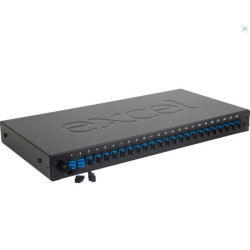 Optinė komutacinė panelė Excel 200-476 (19", 1U, 24xSC simplex / 48xLC duplex, SM) KPODFEXCEL24LCDU200476