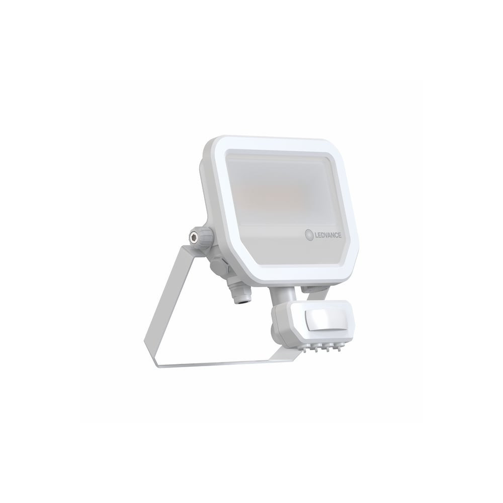 FLOODLIGHT LED prožektorius Ledvance 4099854309465 (baltas, 17W, 3000K, 2400lm, IP65, judesio daviklis) LEDVANCE4099854309465