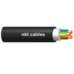 Jėgos kabelis CYKY 5x16mm&sup2; 450/750V NKT (juodas, PVC, skirtas kloti žemėje, 500m) KMCYKY5X16NKT
