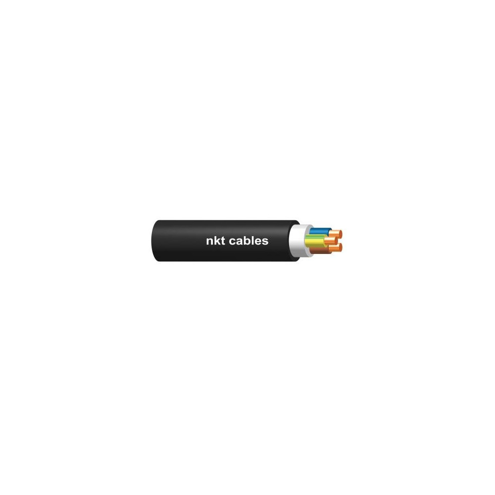 Jėgos kabelis CYKY 5x16mm&sup2; 450/750V NKT (juodas, PVC, skirtas kloti žemėje, 500m) KMCYKY5X16NKT