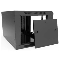 Komutacinė spinta pakabinama 19" 12U ZH-6412B (600x550x501mm, juoda, IP20, 2 durų, nesurinkta) KS12U600X550ZH6412B