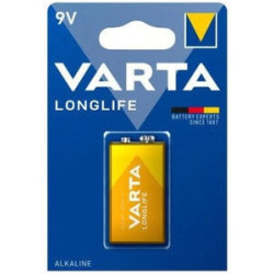 Varta Longlife baterija 6LR61/6LF22 (9V, &scaron;arminė, Krona) BATERIJA6LR619VLOVARTA