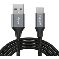 USB-A &ndash; USB-C kabelis Wirelle (15W, USB 2.0, 1 m) KAB1P022
