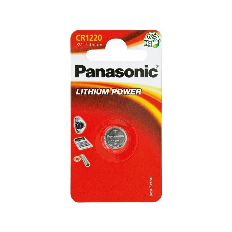 Baterija Panasonic Lithium CR1220 (1 vnt.) BATERIJACR1220