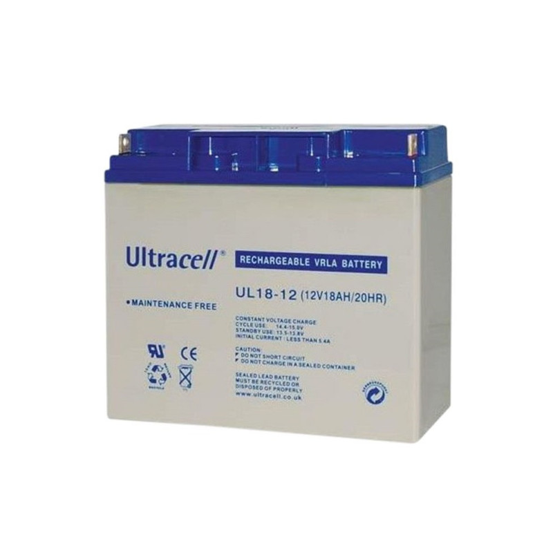 Akumuliatorius Ultracell UL18-12 VDS (18 Ah, 12V, VDS) AU18/12VDS