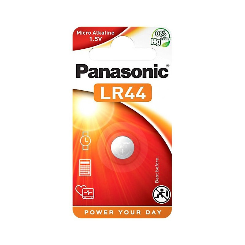 Baterija Panasonic Alkaline G13/LR44 (1 vnt.) BATERIJALR44