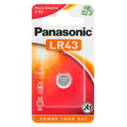 Baterija Panasonic Alkaline G12/LR43 (1 vnt.) BATERIJALR43