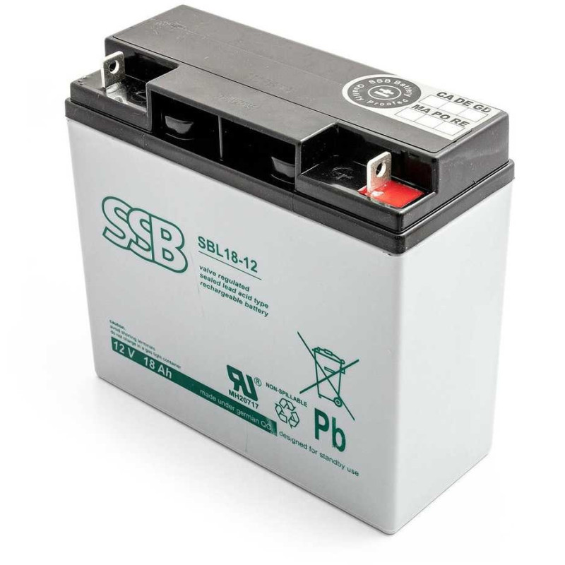 Akumuliatorius SSB SBL (18 Ah, 12V) SBL18/12