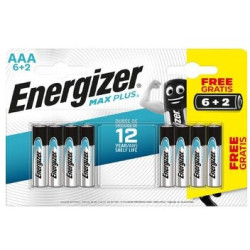 Baterija Energizer Max Plus LR03 AAA 6+2 (8 vnt.) ENERGIZERMAXPLUS8LR03