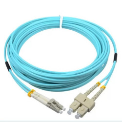 Optinis jungiamasis laidas LC/UPC-SC/UPC (SM 9/125, OM2, LSZH, dplx, 2m) OPTJLCSCMM50125LSZHD2M