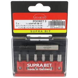 Antgalių rinkinys TX+58mm magnetinis laikiklis (TORX antgaliai) ARTX