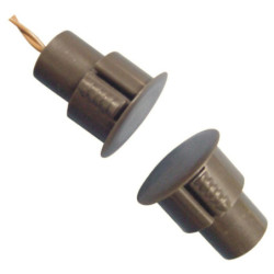 Įleidžiamas magnetinis kontaktas &scaron;arvuotoms durims (rudas) MKIM70R