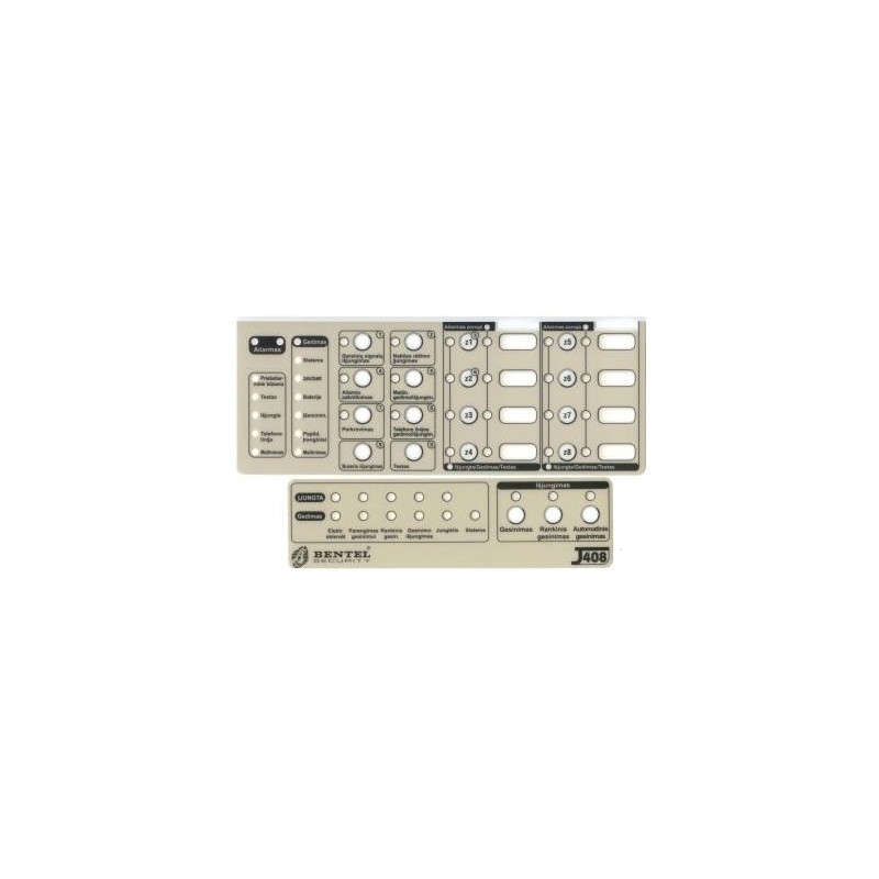 Lipdukas Bentel J408 centralei (8-zonų) CGBJLB6
