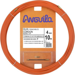 Kabelio pratraukėjas (10m, 4mm, oranžinis, plieninis)  VPRATR4MM10MOR