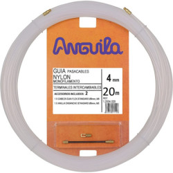 Kabelio pratraukėjas nailoninis (20m, 4mm, baltas, nailonas)  VPRATR4MM20MB