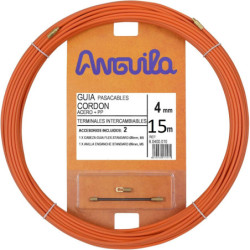Kabelio pratraukėjas (15m, 4mm, oranžinis, plieninis)  VPRATR4MM15MOR