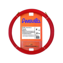 Kabelio pratraukėjas (30m, 4mm, raudonas, plieninis)  VPRATR4MM30MR