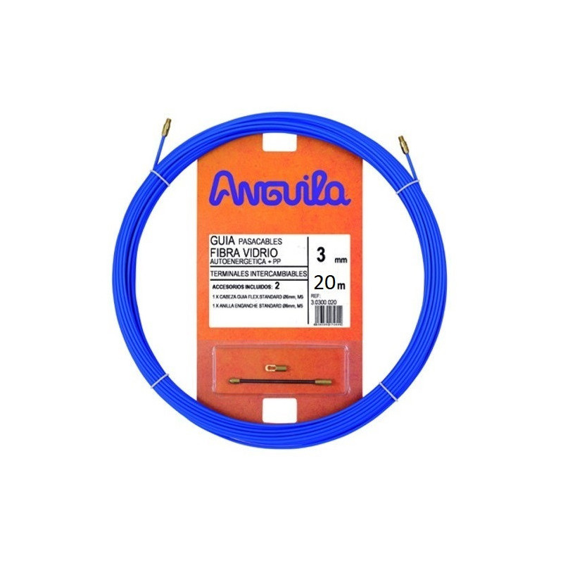 Kabelio pratraukėjas (20m, 3mm, mėlynas, stiklo audinys)  VPRATR3MM20MM