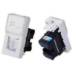 Lizdas RJ45 UTP keystone tipo montuojamas į apdaila Cat 6e 45x22,5mm ELRUTP6KEYSTONE1021B
