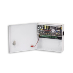 Maitinimo blokas su korpusu PowerBubble PBWD1210-09C (10A/12V, 9 i&scaron;ėjimai su saug.) MBK10/12
