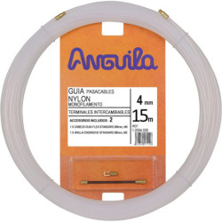 Kabelio pratraukėjas nailoninis (15m, 4mm, baltas, nailonas)  VPRATR4MM15MB