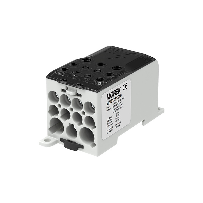 Paskirstymo gnybtas Morek OJL280A (pilkas) MAB1281S10