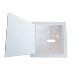 Įleidžiamas metalinis korpusas nuimumu rėmeliu FSBOX280 (280x280x80mm, baltas) CKOFSBOX280