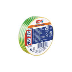 Izoliuojanti juosta TESA (geltona/žalia) 10m x 15mm 53988-00005-00 VIZOTGZ15