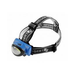 LED žibintuvėlis ant galvos Hogert HT1E420 (3W, 160lm, AAA) GTVHT1E420
