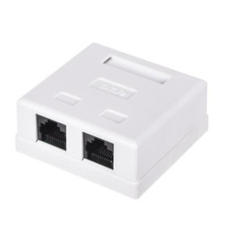 Vir&scaron;tinkinis ki&scaron;tukinis lizdas RJ45 (2 prievadai, UTP CAT6) VIRSRJ456CATX2