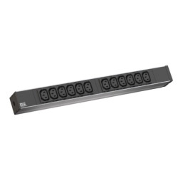 Maitinimo panelė 19'' spintai (12xC13, 220V, įeinanti jungtis schuko) ESPAL220V12C13BACHMANN