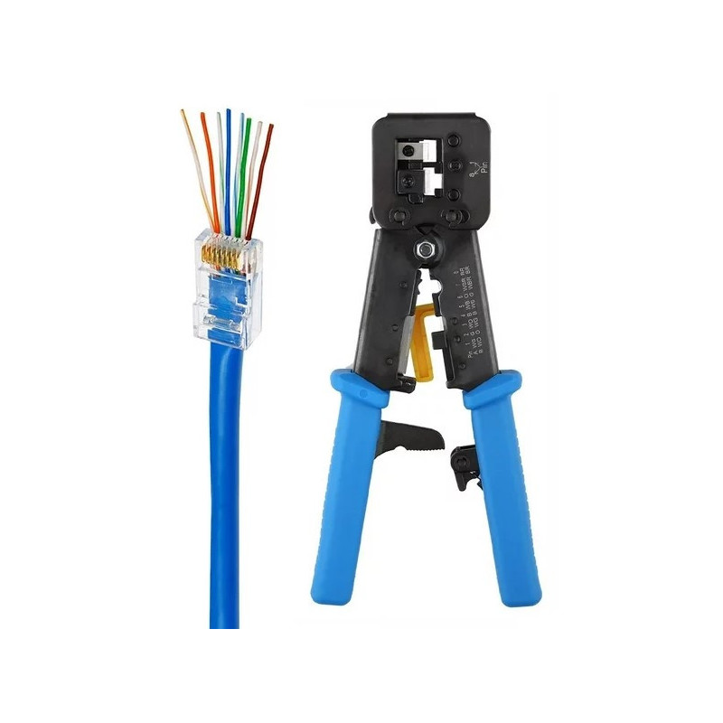 Tinklo užspaudimo replės SWTP003 perki&scaron;amoms jungtims (RJ45/RJ12 8P/6P/4P) SWTP0038P6P4P